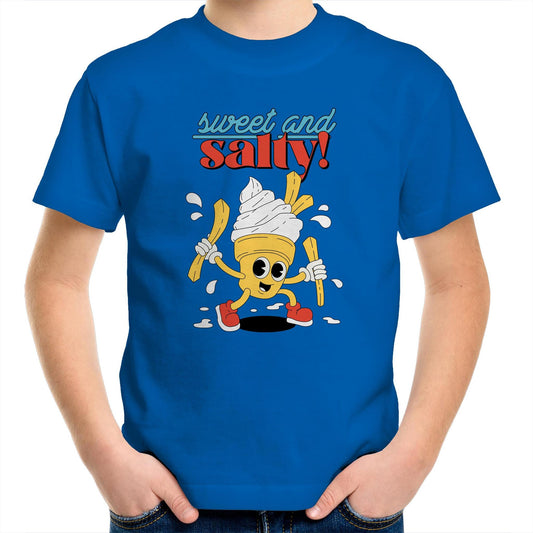 Sweet And Salty, Ice Cream And Fries - Kids Youth T-Shirt