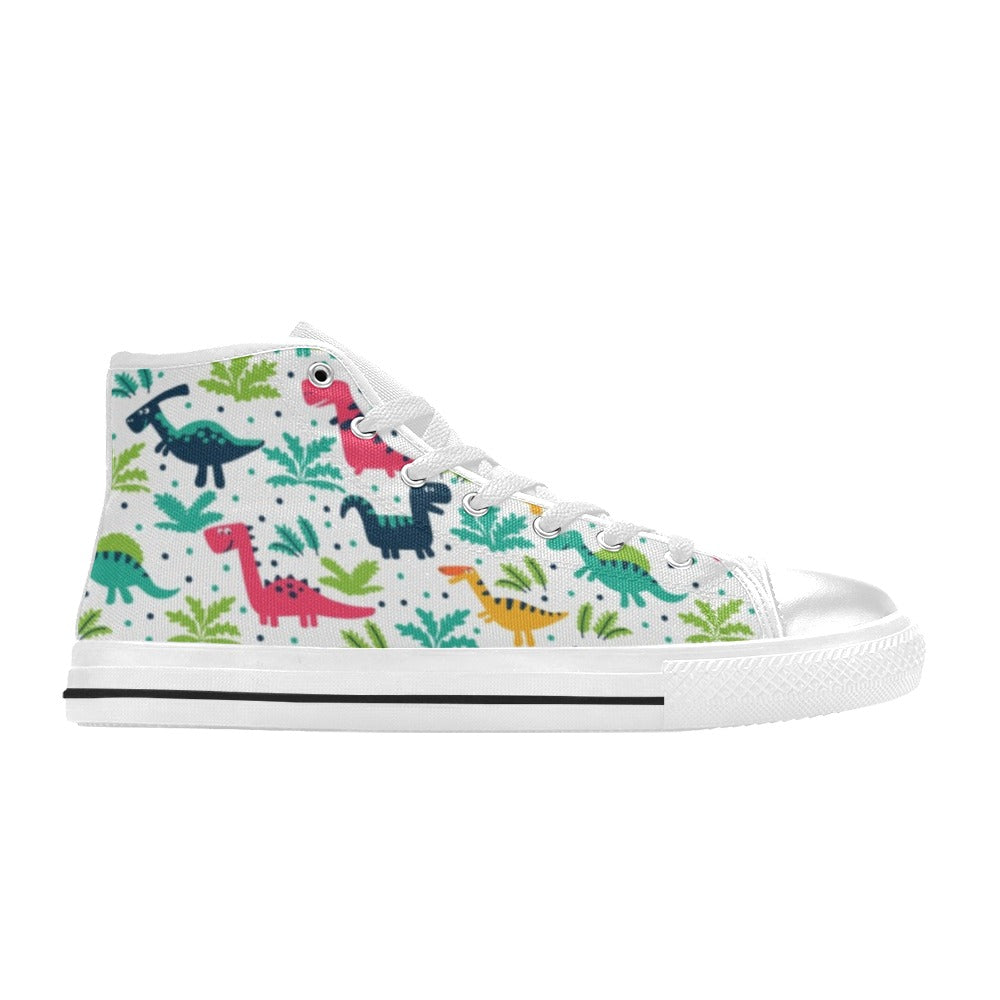 Cute Dinosaurs - Men's High Top Canvas Shoes