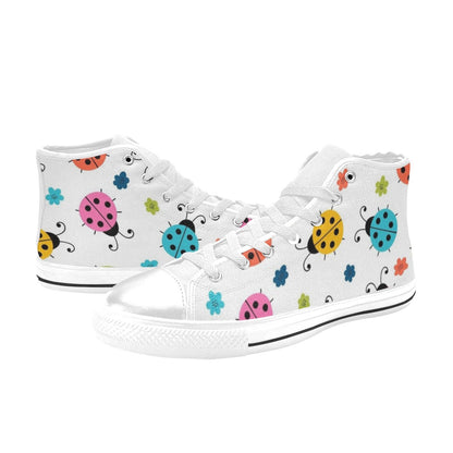 Ladybugs - Kids' High Top Canvas Shoes