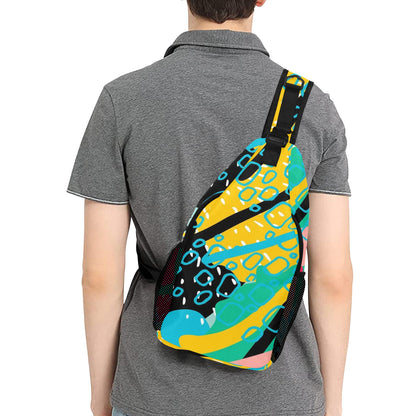 Bright And Colourful - Cross-Body Chest Bag Cross-Body Chest Bag Printed Offshore