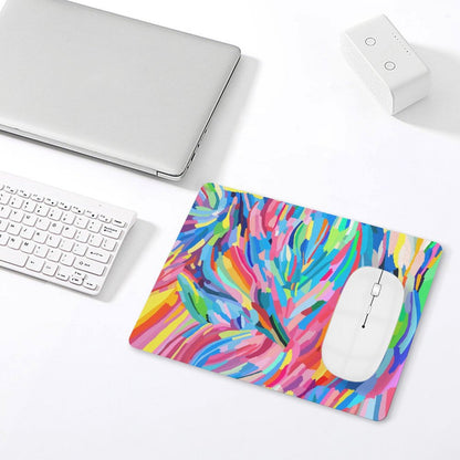 Brushstrokes - Leather Mouse Pad