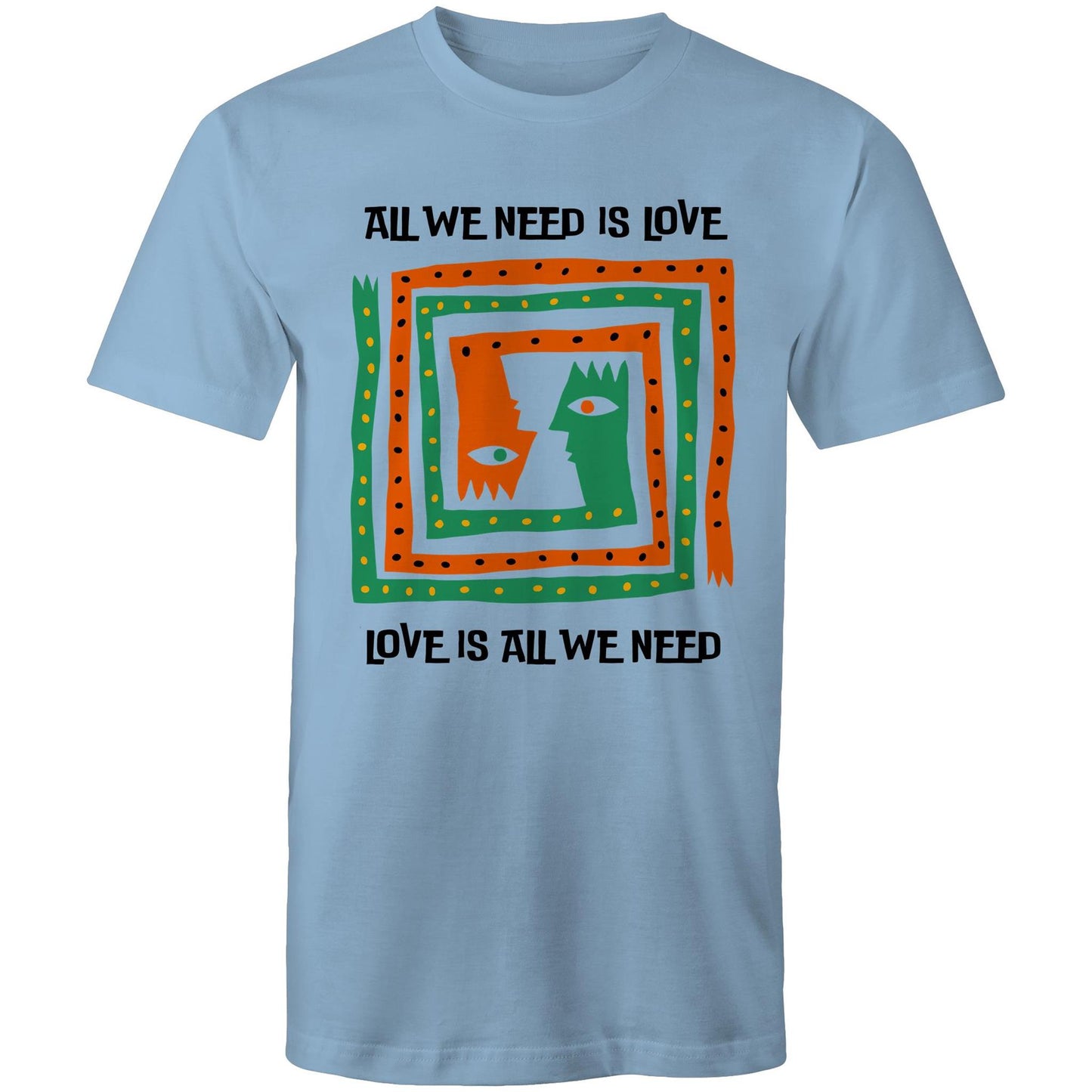 All We Need Is Love - Mens T-Shirt Carolina Blue Mens T-shirt