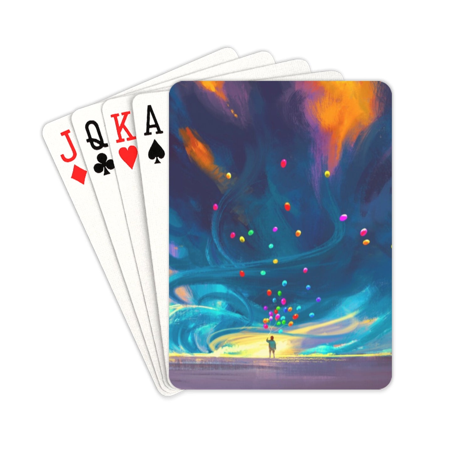 Balloons Away - Playing Cards 2.5"x3.5" Playing Card 2.5"x3.5" Printed Offshore