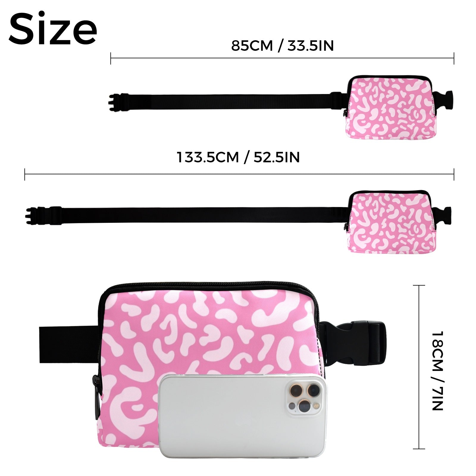 Pink Leopard - Belt Bag Belt Bag animal Printed Offshore