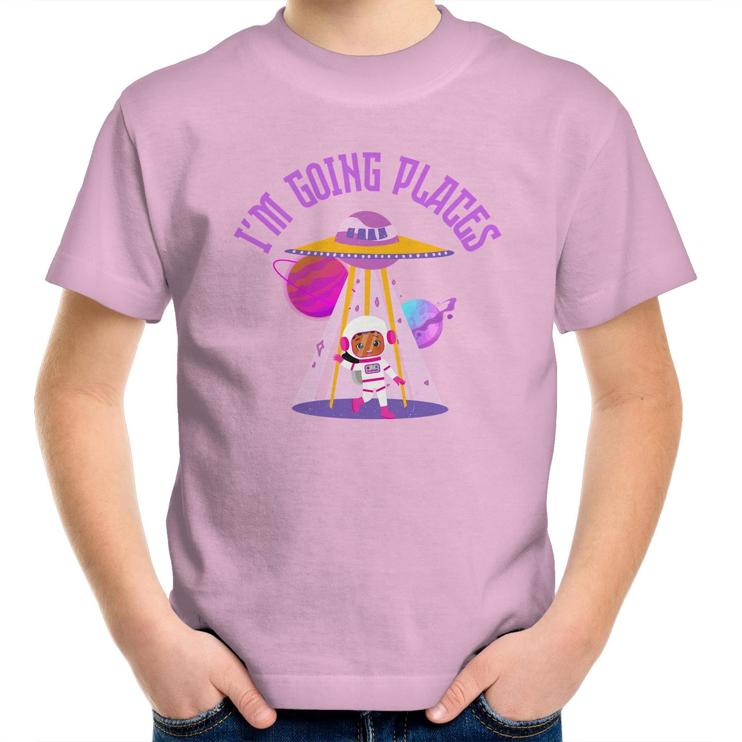 I'm Going Places, Space - Kids Youth T-Shirt