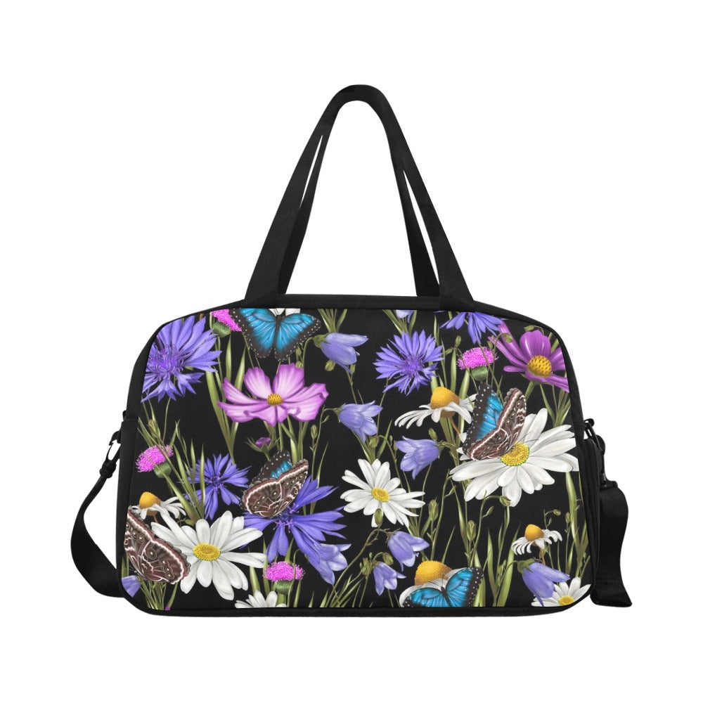 Butterfly Flowers - Gym Bag / Overnight Bag Gym Bag / Overnight Bag Printed Offshore