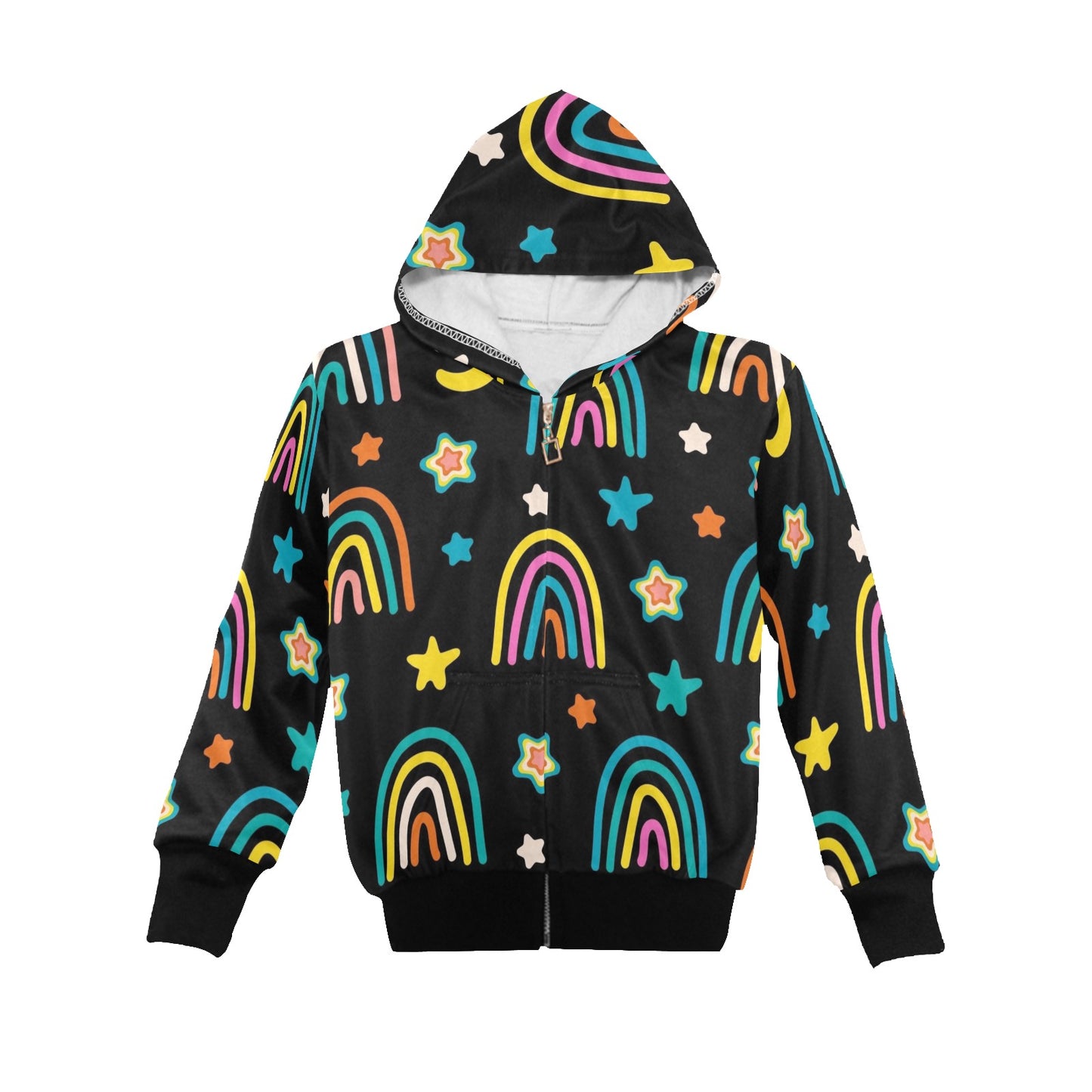 Rainbows - Junior Boys Zip Up Hoodie