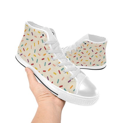 Sprinkles - Men's High Top Canvas Shoes