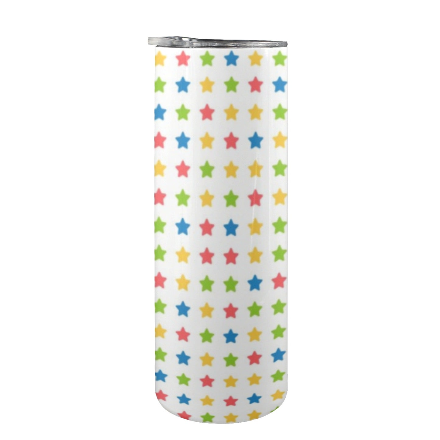 Stars - 20oz Tall Skinny Tumbler with Lid and Straw