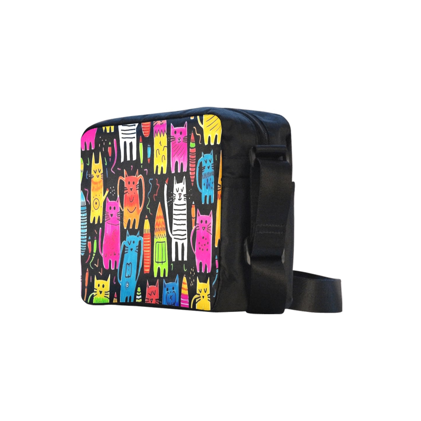 Colourful Cats - Classic Cross-body Nylon Bag