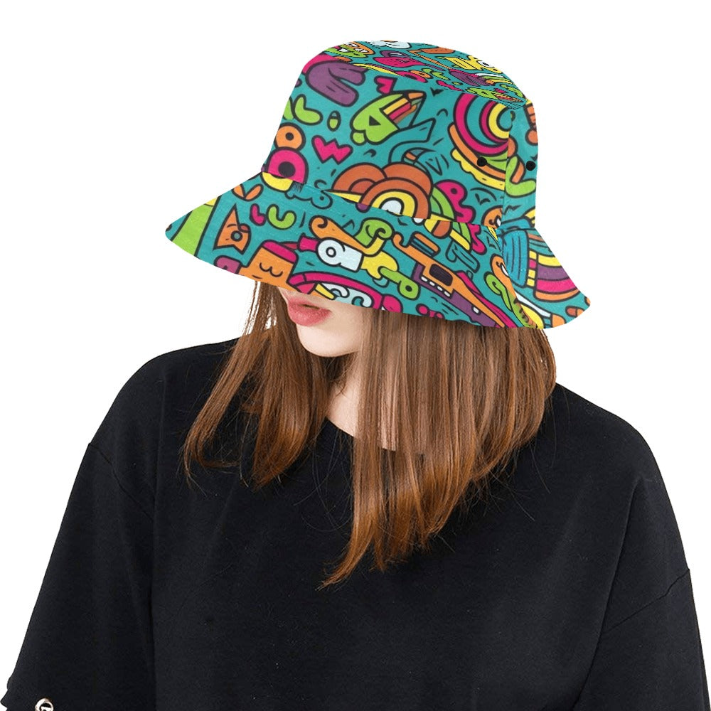 Crazy Characters - Womens Bucket Hat