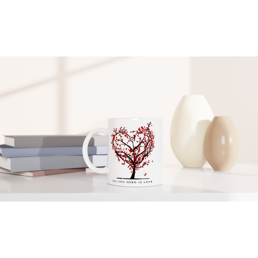 All You Need Is Love - White 11oz Ceramic Mug White 11oz Mug environment love