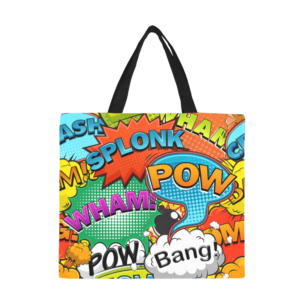 Comic Book 2 - Full Print Canvas Tote Bag Full Print Canvas Tote Bag