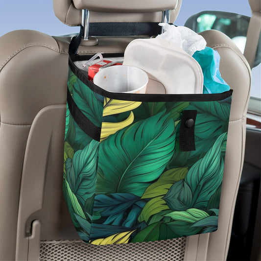 Tropical Leaves - Car Trash Bag