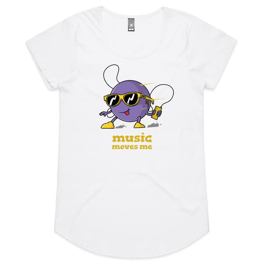 Music Moves Me - Womens Scoop Neck T-Shirt