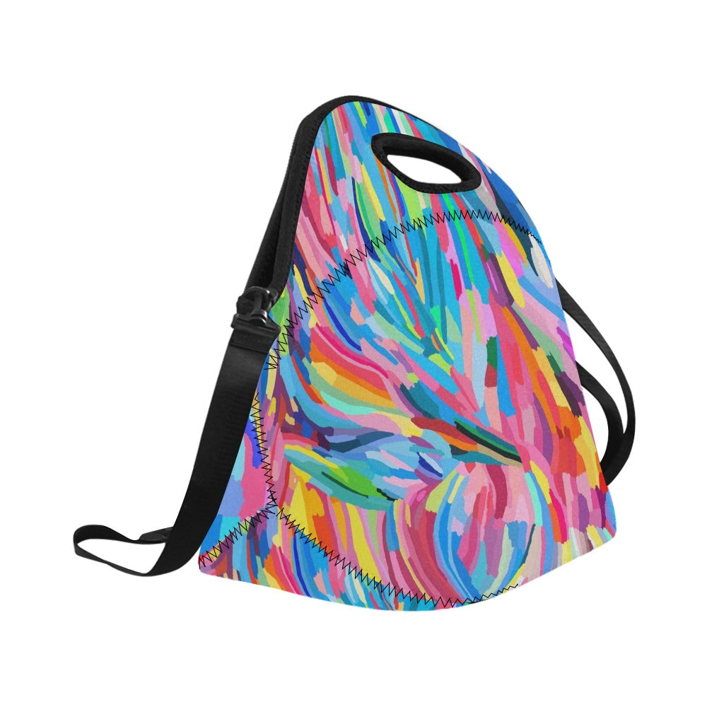 Brushstrokes - Neoprene Lunch Bag/Large