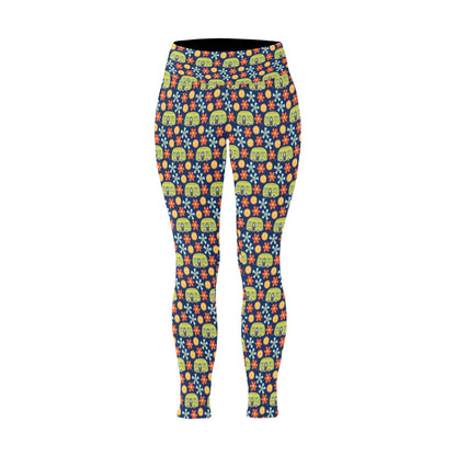 Hippy Caravan - Womens High Waist Leggings (Sizes 16-22)