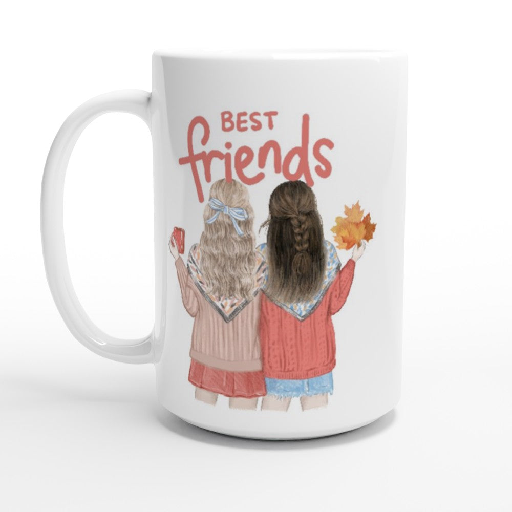 Best Friends - White 15oz Ceramic Mug Default Title 15 oz Mug Globally Fulfilled