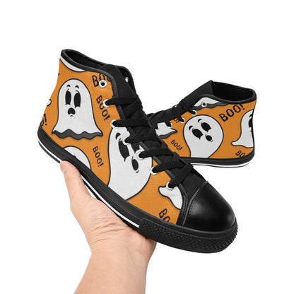 Ghost Boo - Men's High Top Canvas Shoes