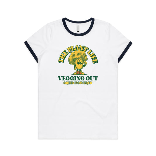 The Plant Life, Vegetarian - Women's Ringer Tee