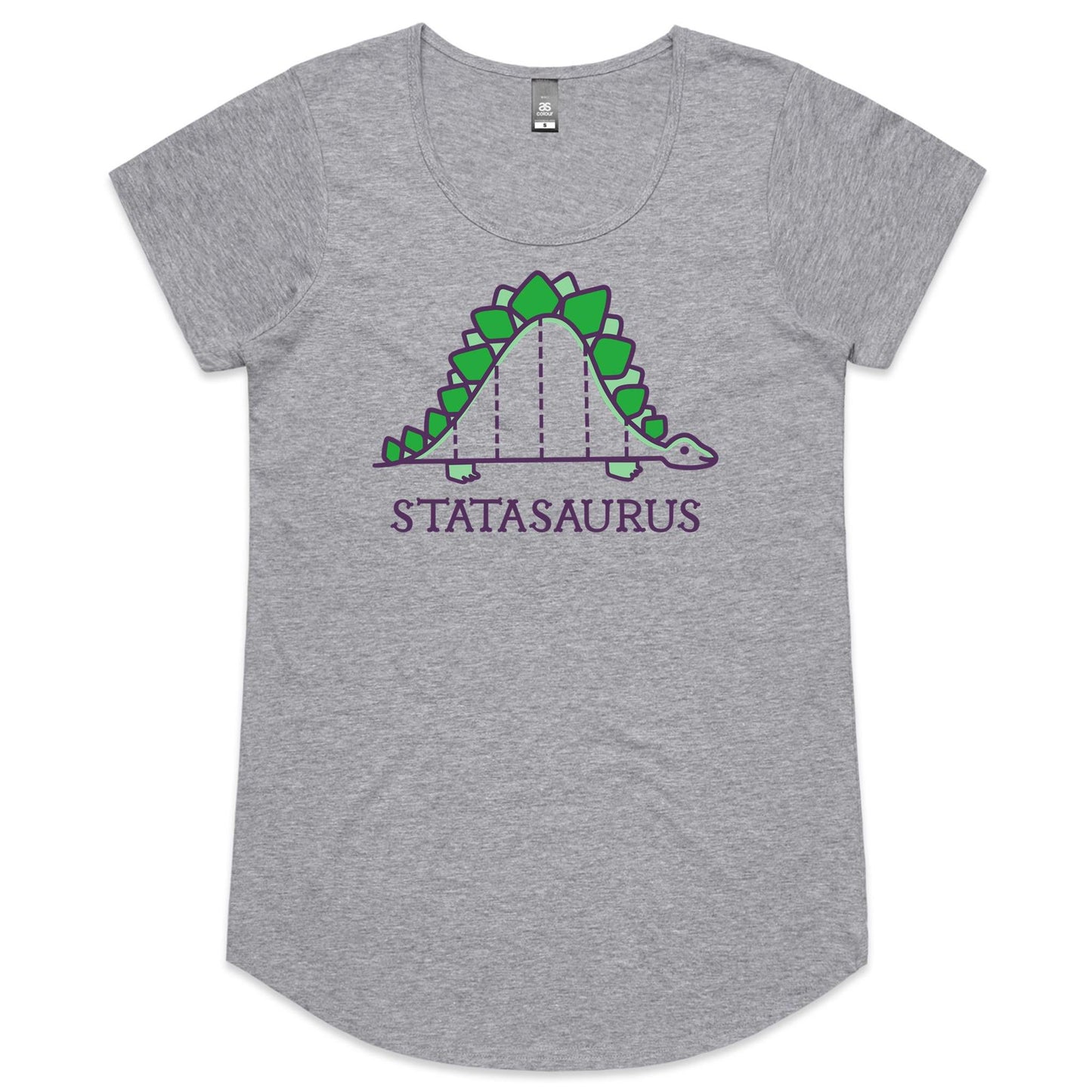 Statasaurus, Maths Dinosaur - Womens Scoop Neck T-Shirt