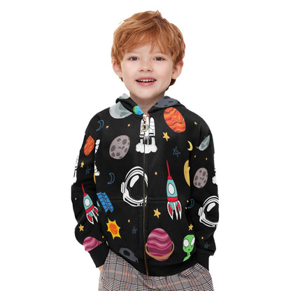 Kids Space - Junior Boys Zip Up Hoodie