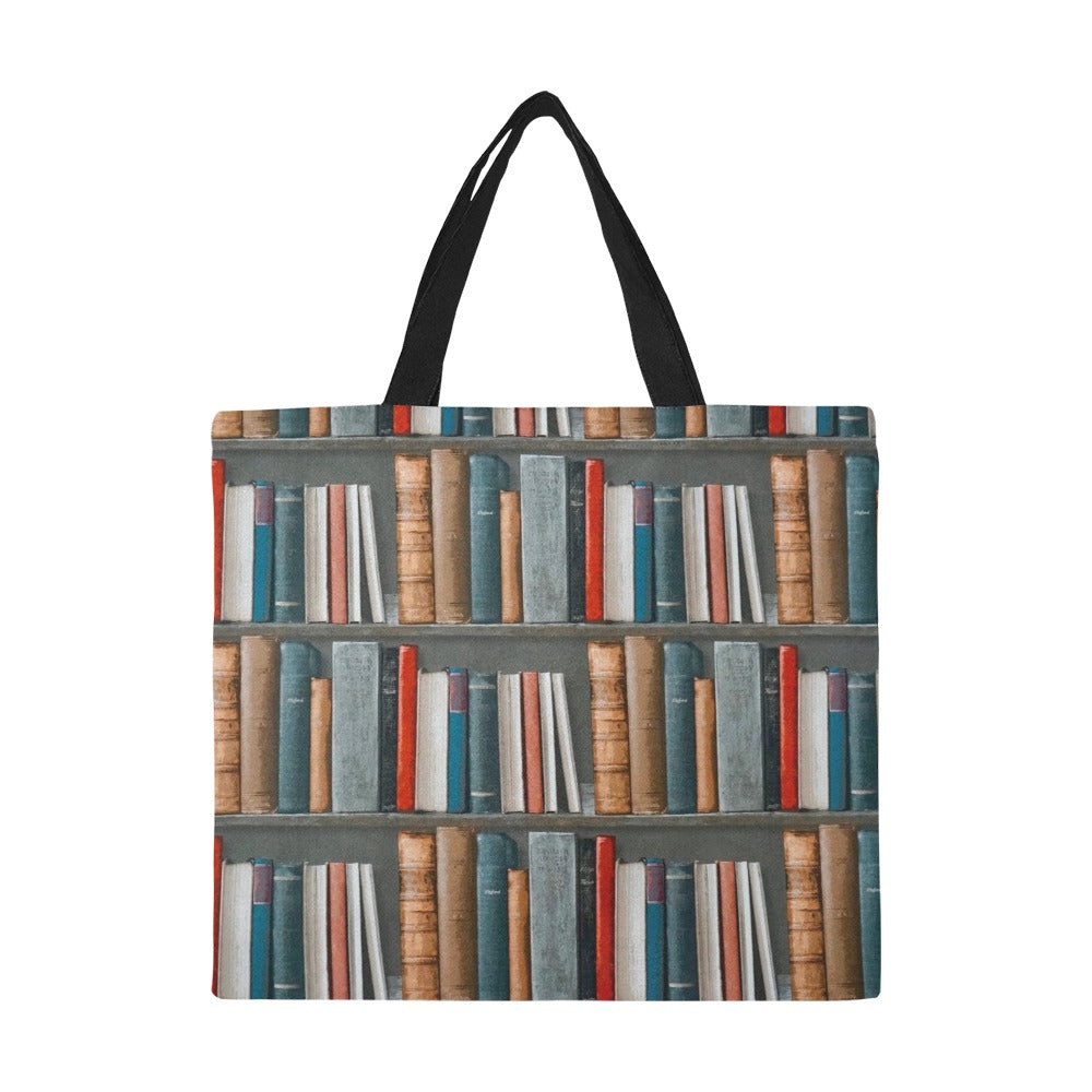 Books - Full Print Canvas Tote Bag Full Print Canvas Tote Bag