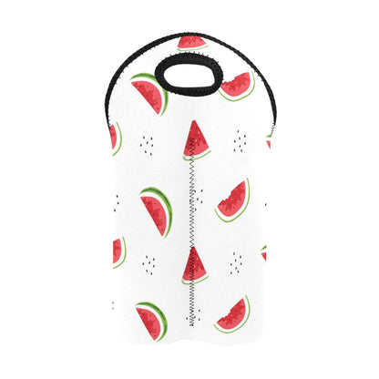 Watermelon - 2-Bottle Neoprene Wine Bag 2 Bottle Wine Bag Food Printed Offshore