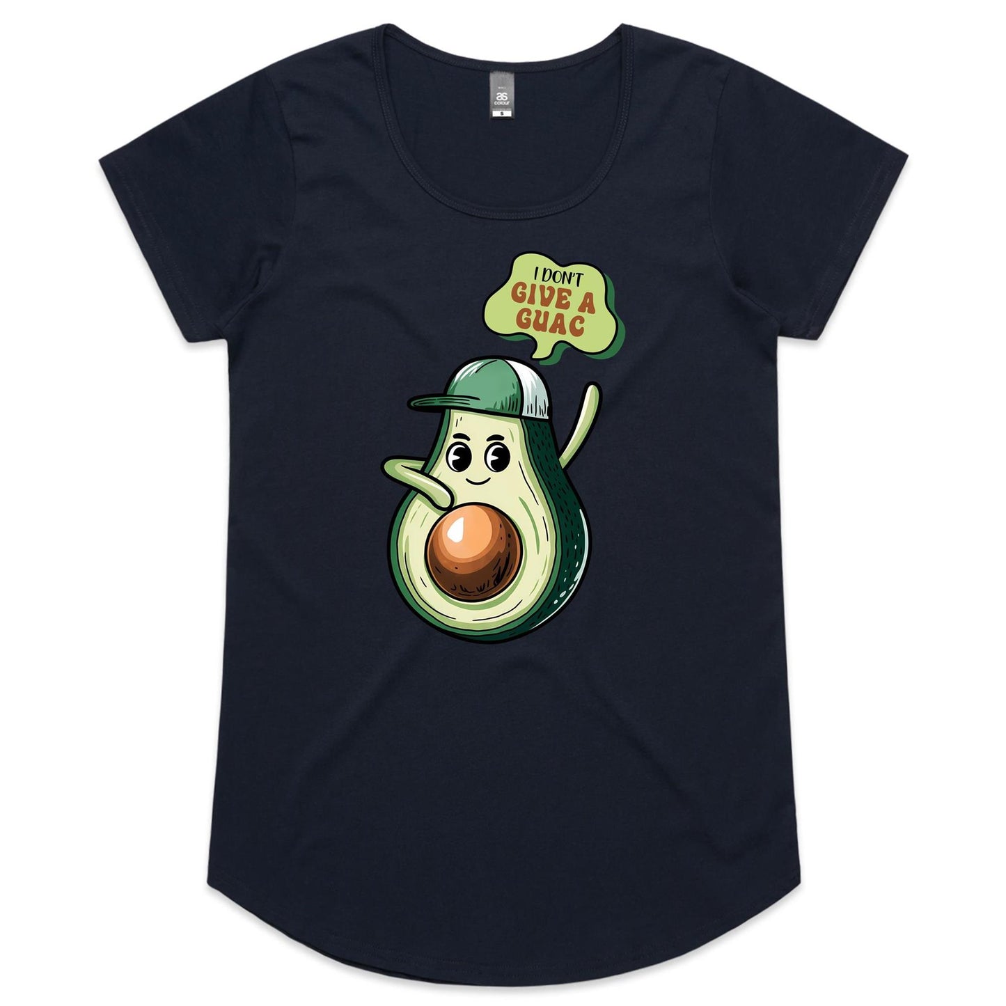 Avocado, I Don't Give A Guac - Womens Scoop Neck T-Shirt