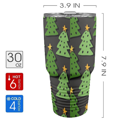 Christmas Trees - 30oz Insulated Stainless Steel Mobile Tumbler