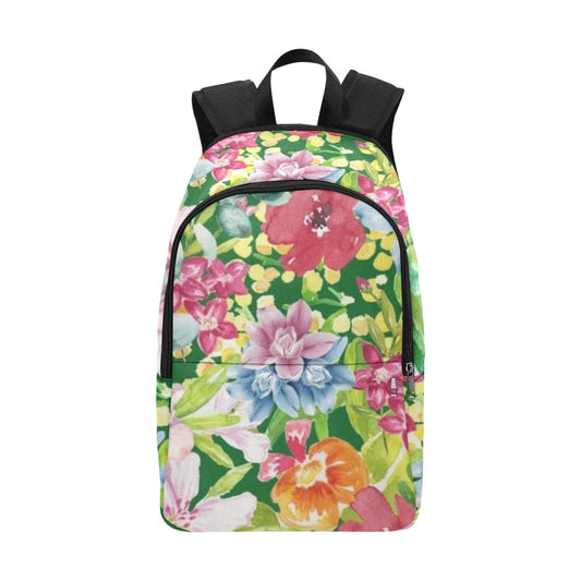 Bright Floral - Fabric Backpack for Adult Adult Casual Backpack Plants