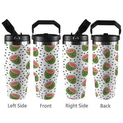 Happy Watermelon - 30oz Tumbler with Top Handle