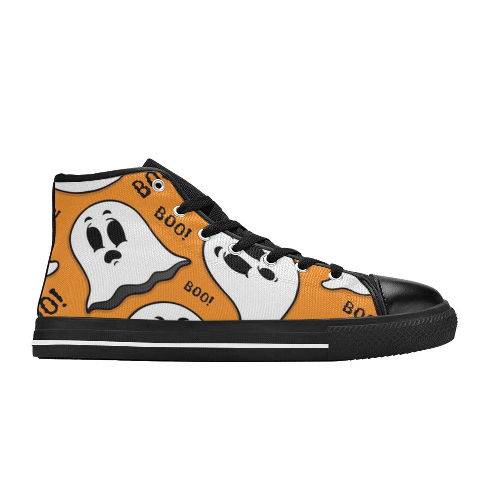 Ghost Boo - Men's High Top Canvas Shoes