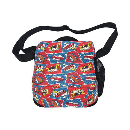 Comic Book Pop - Crossbody Lunch Bag for Kids Kids Crossbody Lunch Bag