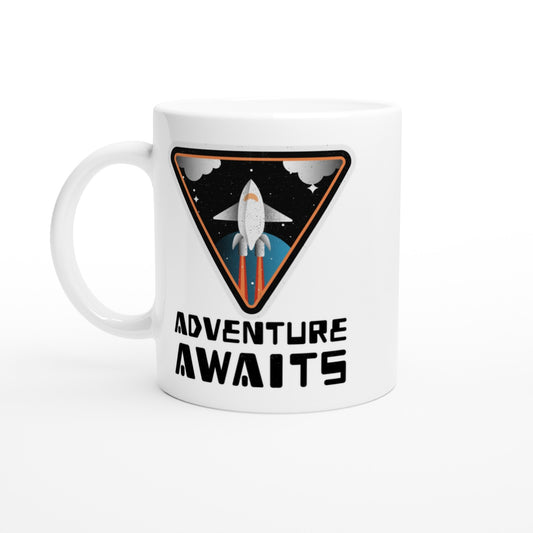 Adventure Awaits - White 11oz Ceramic Mug Default Title White 11oz Mug Positivity