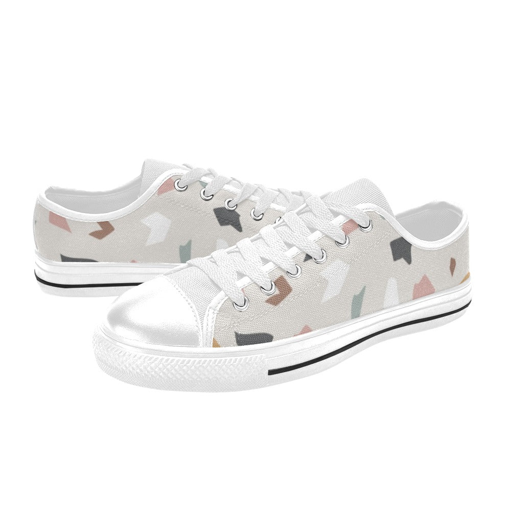 Terrazzo - Women's Classic Canvas Shoes