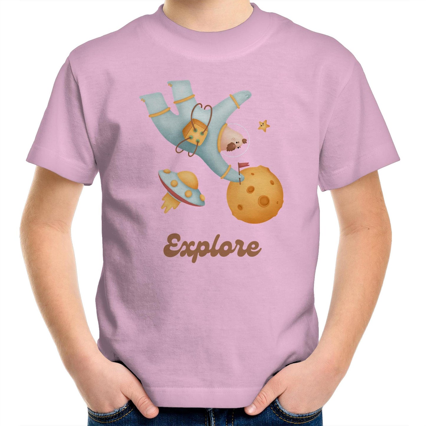 Explore Space - Kids Youth T-Shirt