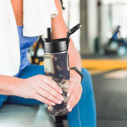 Sound Desk - Insulated Water Bottle with Straw Lid (18oz) Insulated Water Bottle with Swing Handle Printed Offshore