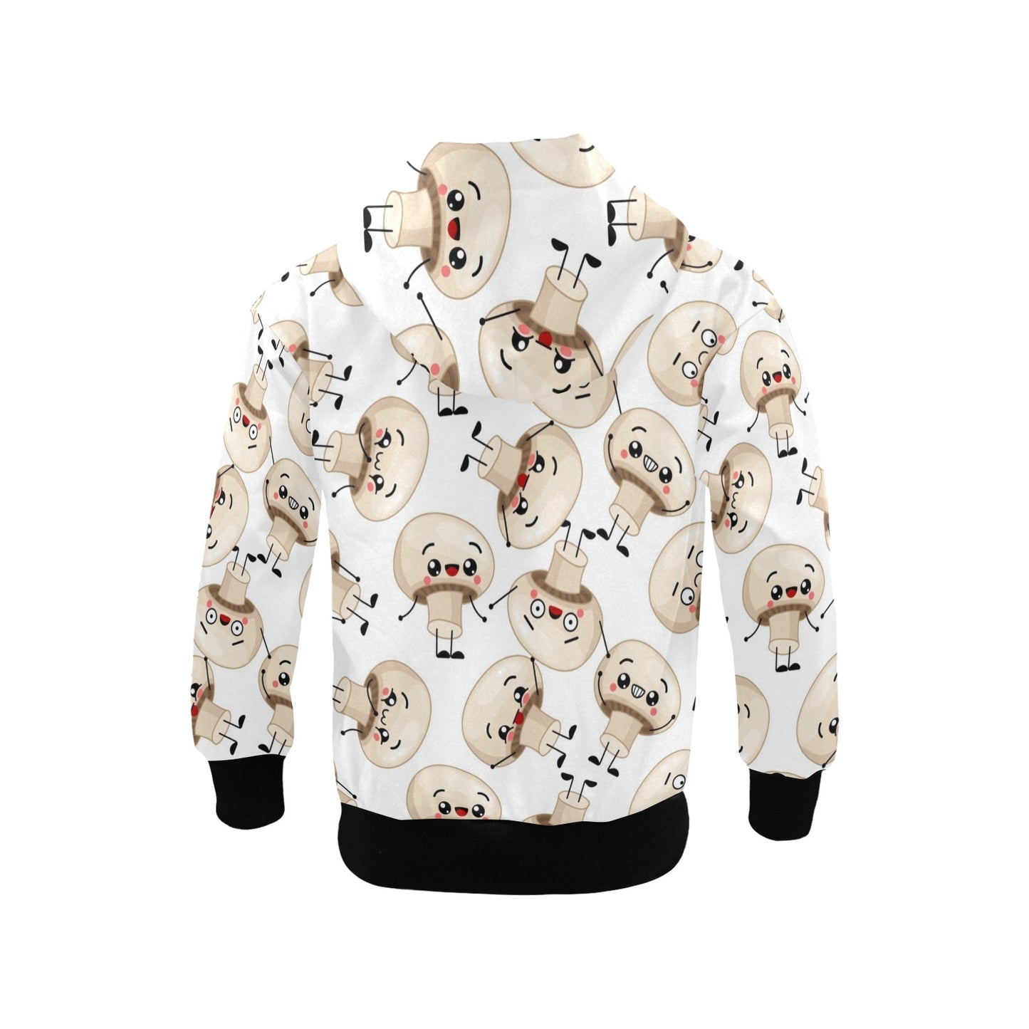 Cute Mushrooms - Junior Boys Zip Up Hoodie