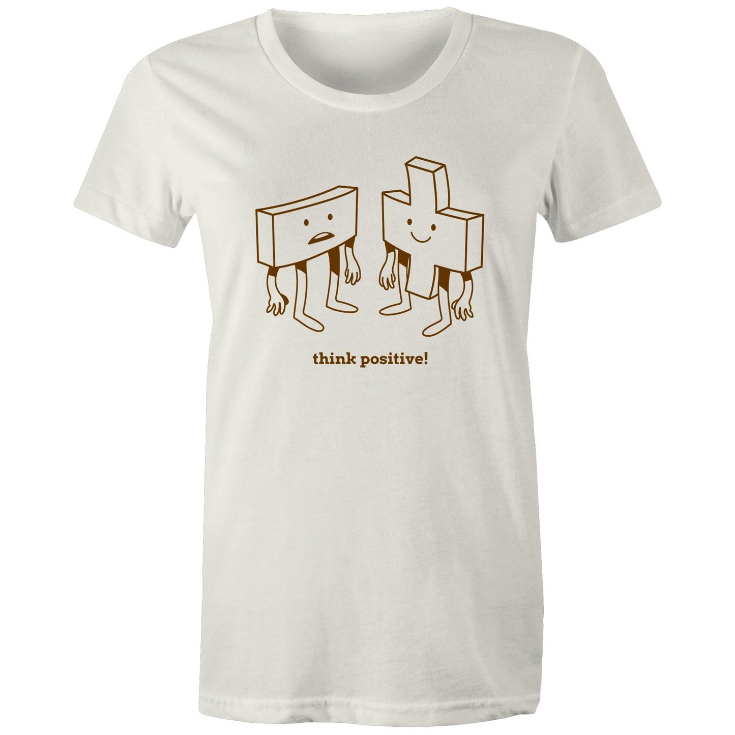 Think Positive, Maths - Womens T-shirt