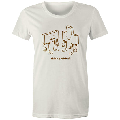 Think Positive, Maths - Womens T-shirt