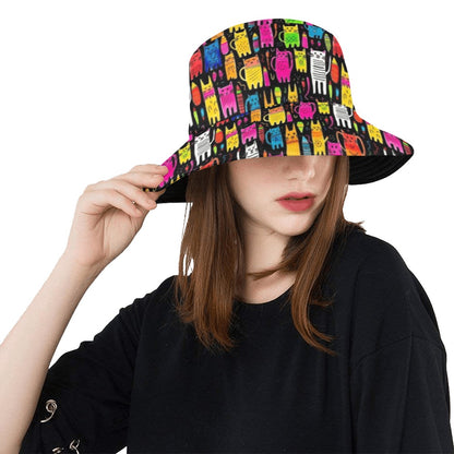 Colourful Cats - Womens Bucket Hat