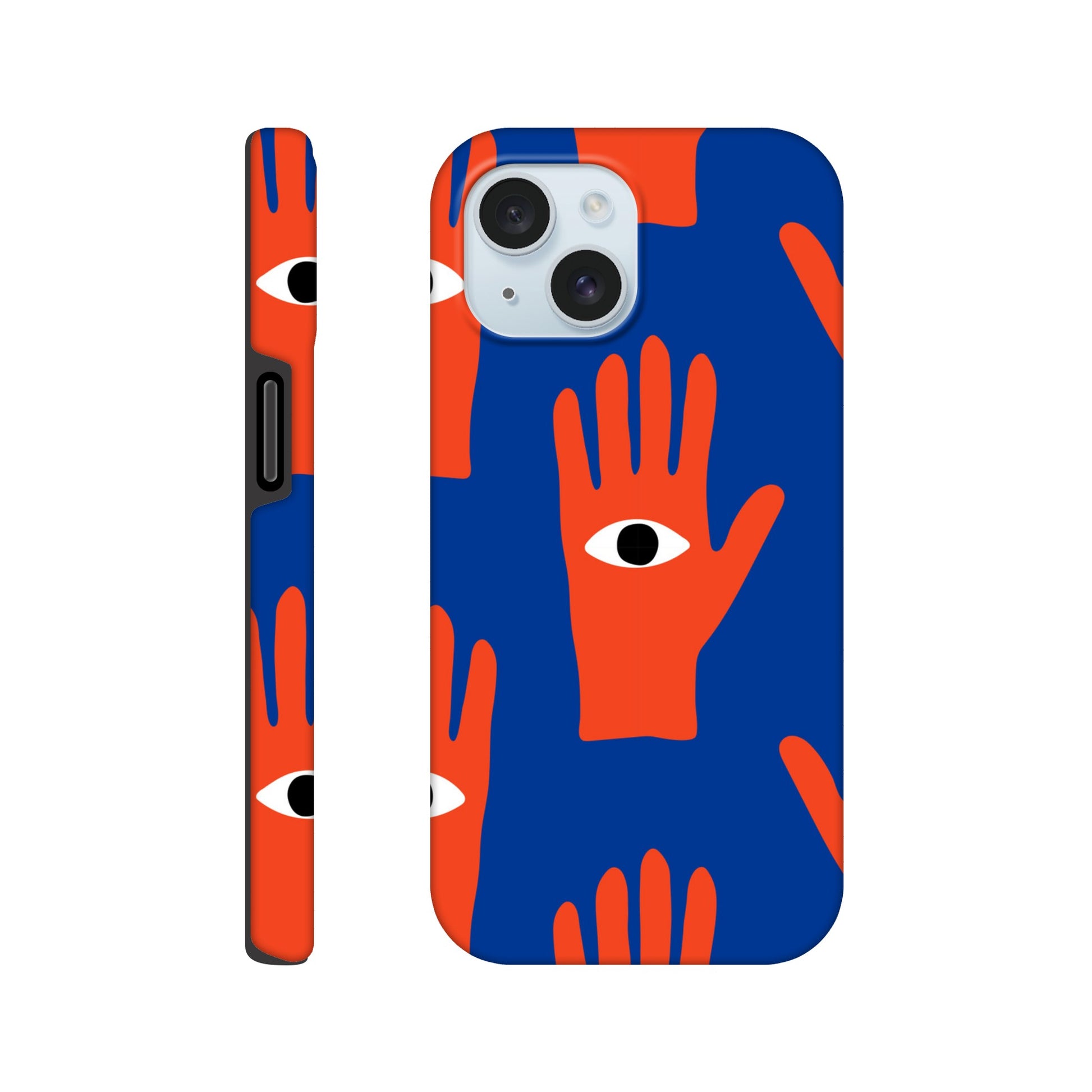 Hand Eyes - Phone Tough Case iPhone 15 Phone Case Globally Fulfilled