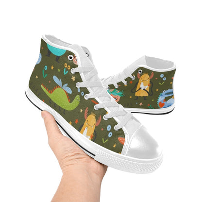 Monsters - Kids High Top Canvas Shoes Kids High Top Canvas Shoes Printed Offshore Sci Fi