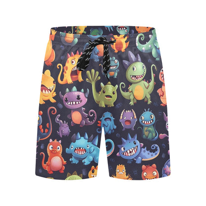 Monster Mania - Men's Mid-Length Beach Shorts