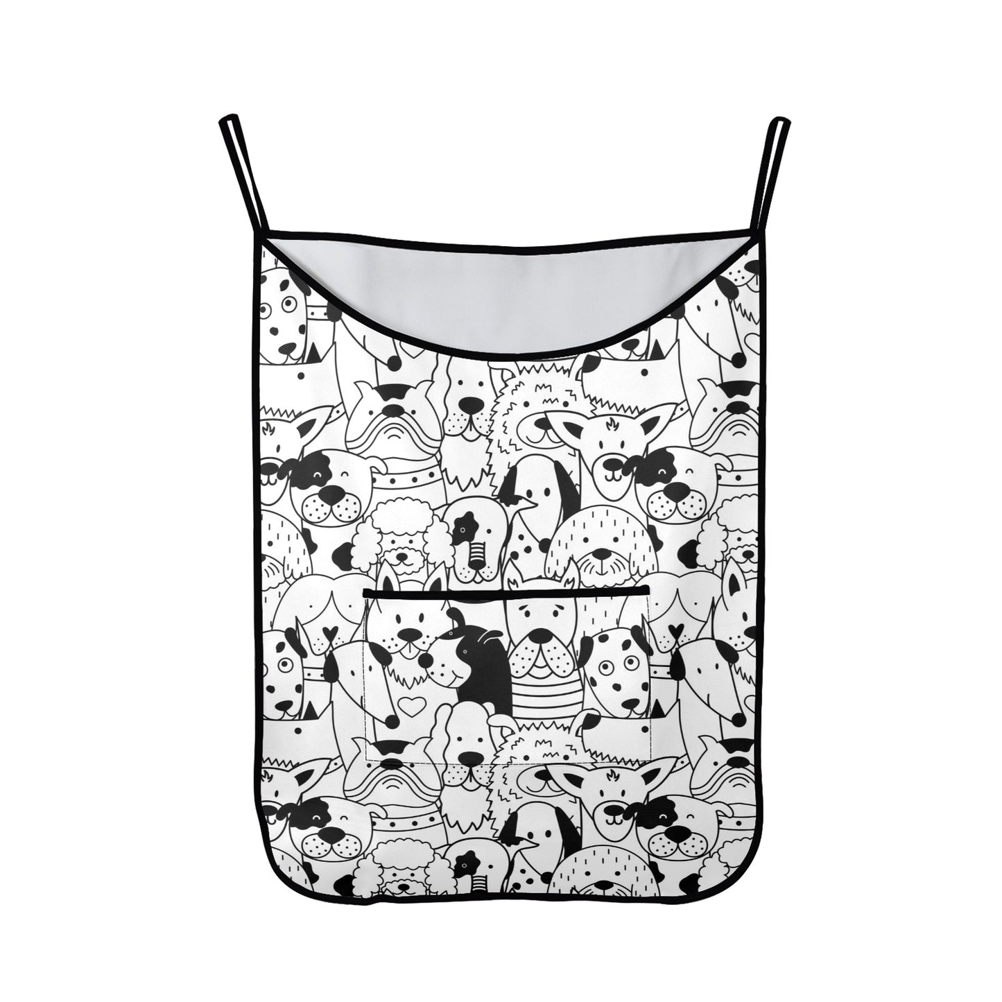 Black And White Dogs - Hanging Laundry Bag