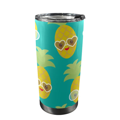 Pineapples With Glasses - 20oz Travel Mug / Tumbler