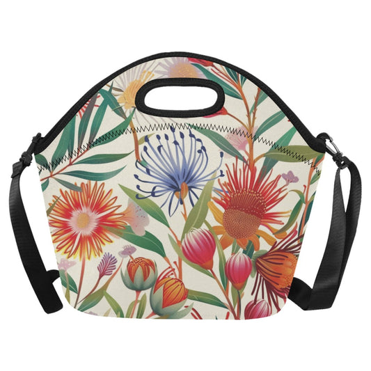 Native Flora - Neoprene Lunch Bag/Large Neoprene Lunch Bag/Large Plants Printed Offshore