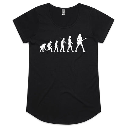 Evolution Of A Guitar Player - Womens Scoop Neck T-Shirt