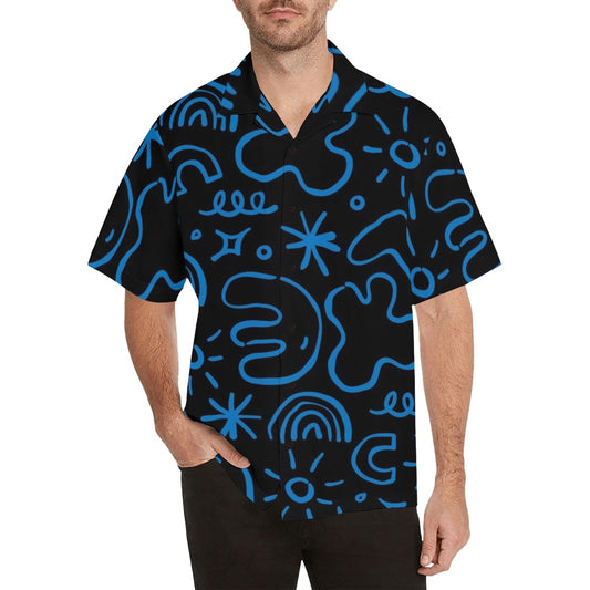 Blue Squiggle - Hawaiian Shirt